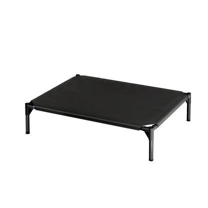 Suitable for Medium and Large Dogs;Breathable Elevated Dog Bed, Portable Elevated Pet Hammock with Breathable Mesh Fabric and a Durable Frame; Outdoor Pet Accessory Mat with Washable Mesh and Metal Frame;Premium Installation for Summer Ambiance