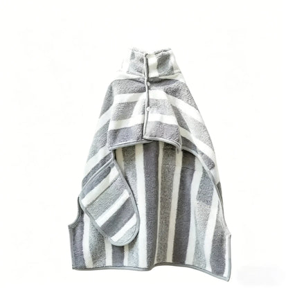 Quick Dry Dog Bathrobe, Super Absorbent Pet Towel Wrap for after Bath, Soft Warm Dog Robe for Small Medium Large Dogs, Fast Drying Dog Drying Coat Cat Bathing Grooming Bag