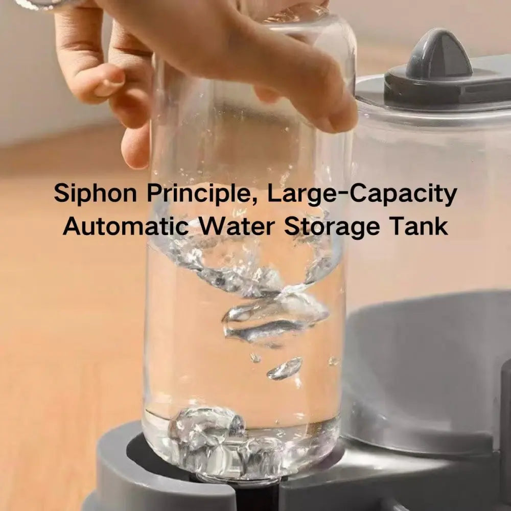 Automatic Cat Feeder and Water Dispenser Combo, Large Capacity Pet Food Storage Distributor, Essential Pet Supplies for Convenient Care