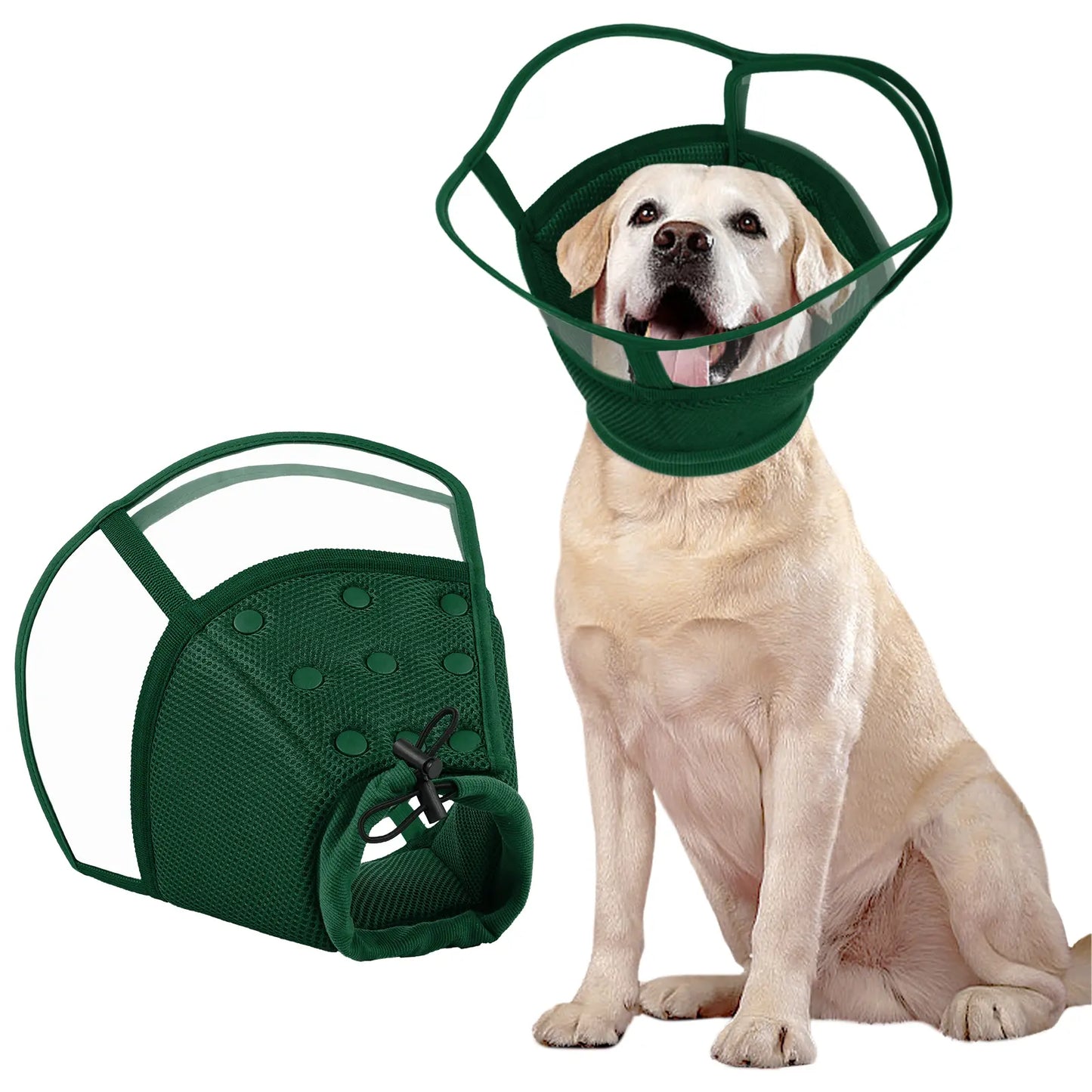 Kuoser Small Dog Cone Collar after Surgery, Soft Cone for Dogs to Stop Licking, Breathable Pet Recovery Collar Comfortable Elizabethan Collars, Adjustable Protective Dog Cones for Small Medium Large Dogs