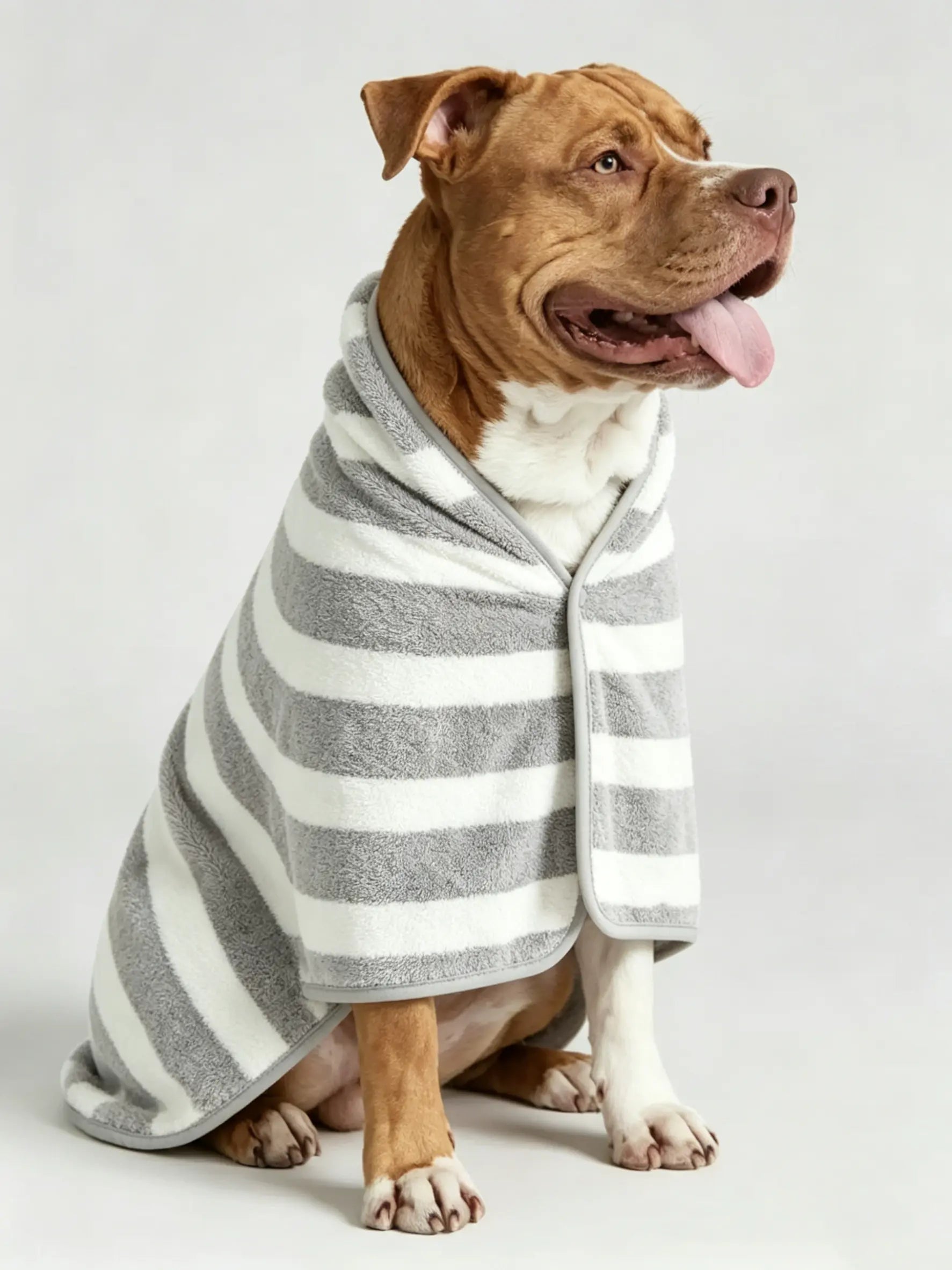 Quick Dry Dog Bathrobe, Super Absorbent Pet Towel Wrap for after Bath, Soft Warm Dog Robe for Small Medium Large Dogs, Fast Drying Dog Drying Coat Cat Bathing Grooming Bag
