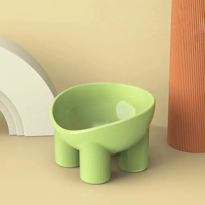 Elevated Pet Bowl Set Feeder with Neck Design, Anti-Tip Feature, Perfect for Cats & Dogs, Ideal for Food Water Snacks