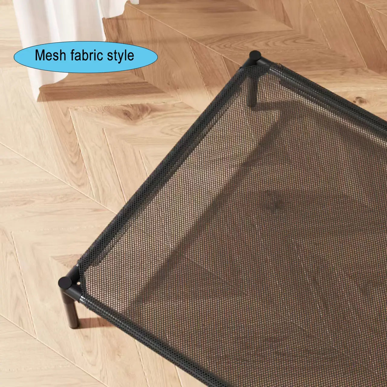 Suitable for Medium and Large Dogs;Breathable Elevated Dog Bed, Portable Elevated Pet Hammock with Breathable Mesh Fabric and a Durable Frame; Outdoor Pet Accessory Mat with Washable Mesh and Metal Frame;Premium Installation for Summer Ambiance