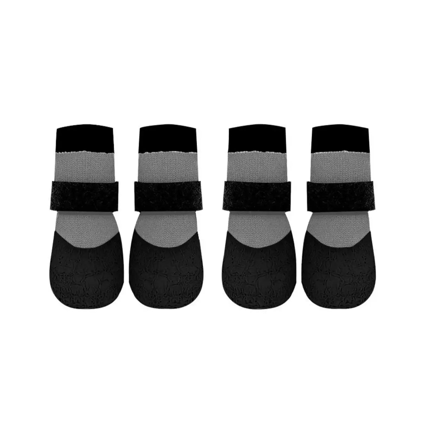 All-Season Pet Shoes Waterproof Socks, Dog Rain Boots Anti-Slip Durable, Outdoor Sports Puppy Foot Covers, Soft Sole Wear-Resistant, 4 Pairs