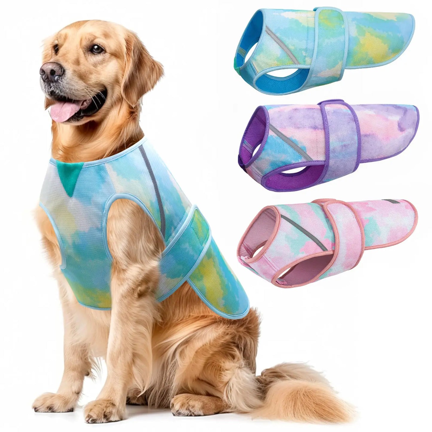 KYEESE Cooling Dog Vest, Breathable Comfortable Summer Wear for Dogs, Multiple Sizes Perfect Fit, Petlovers Choice for Summervibes Outdoorfun