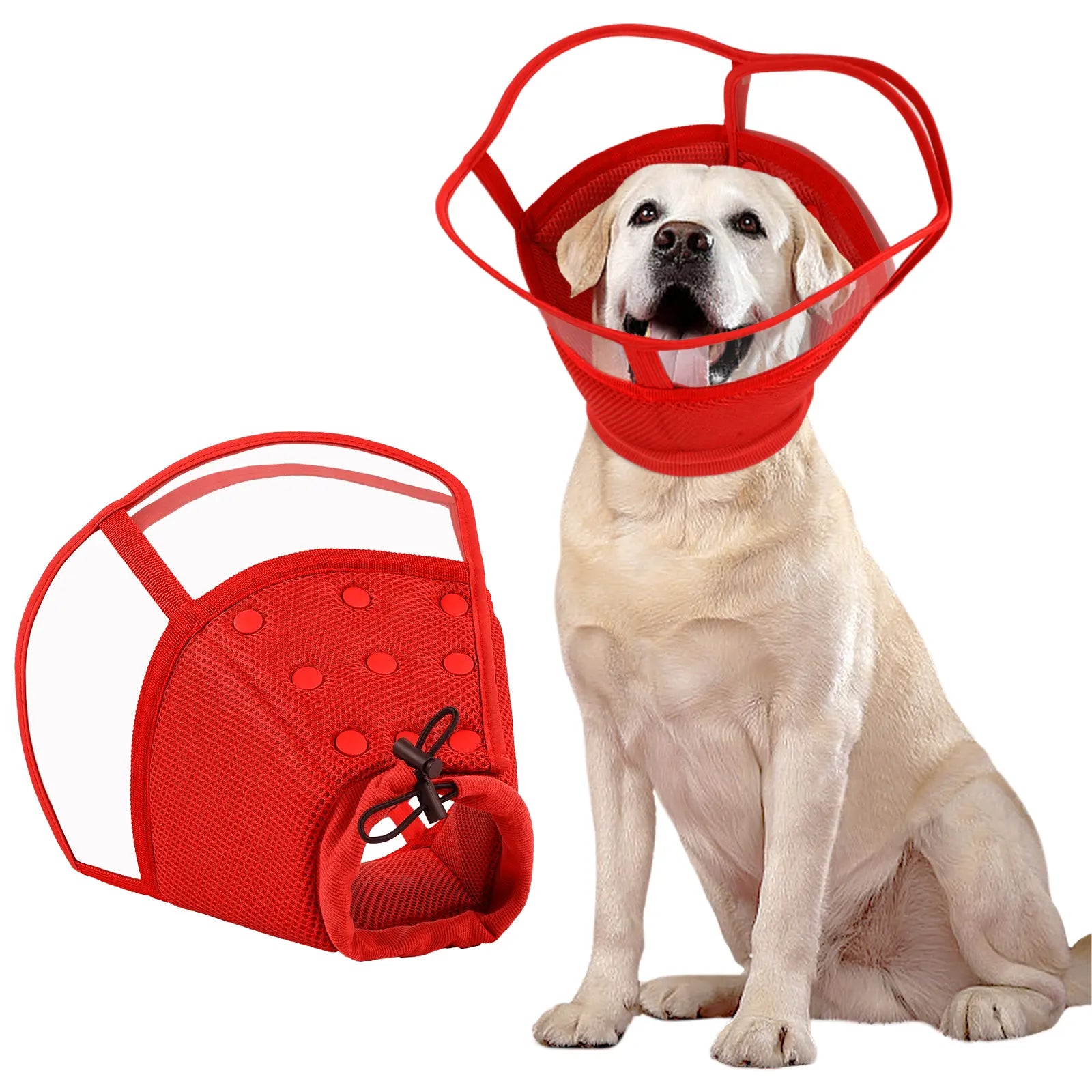 Kuoser Small Dog Cone Collar after Surgery, Soft Cone for Dogs to Stop Licking, Breathable Pet Recovery Collar Comfortable Elizabethan Collars, Adjustable Protective Dog Cones for Small Medium Large Dogs